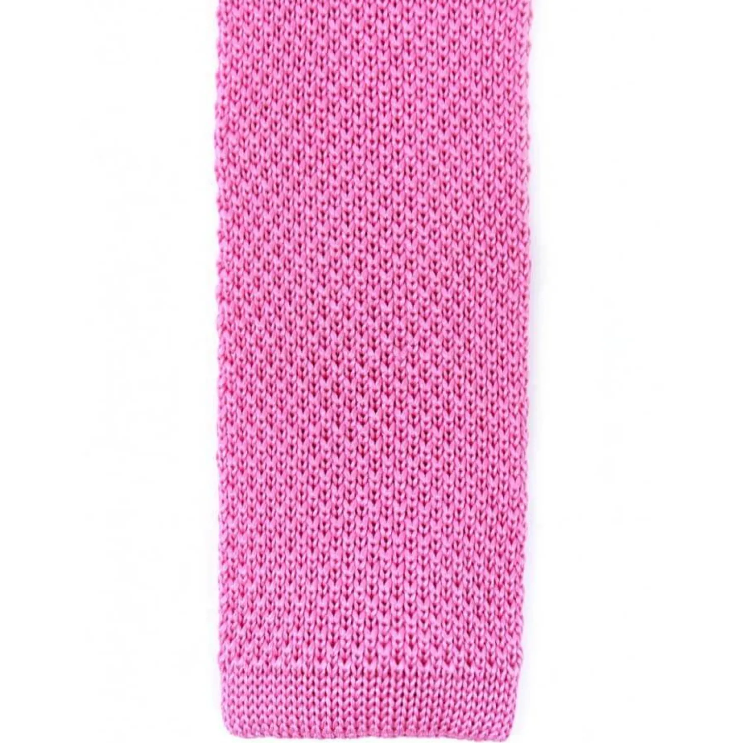 Cravate fine en maille tricot de pure soie