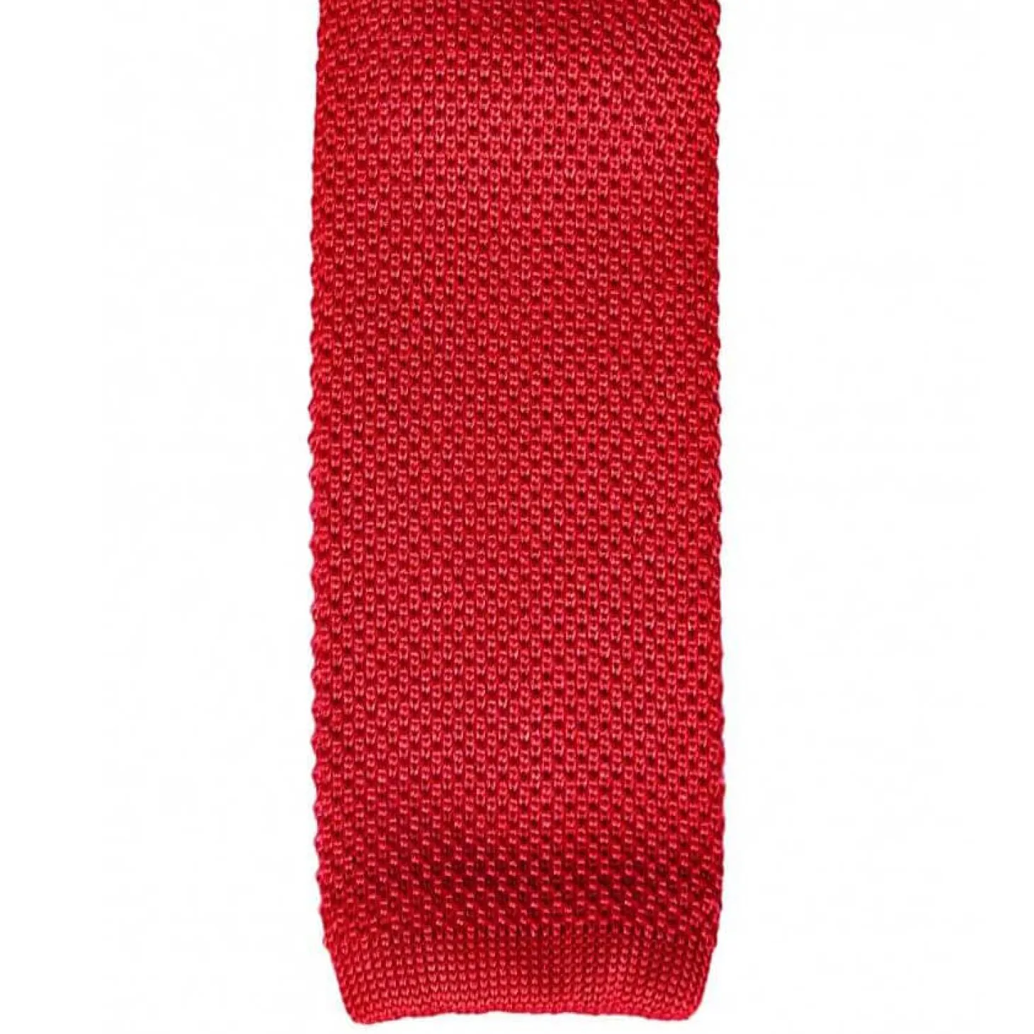 Cravate fine en maille tricot de pure soie