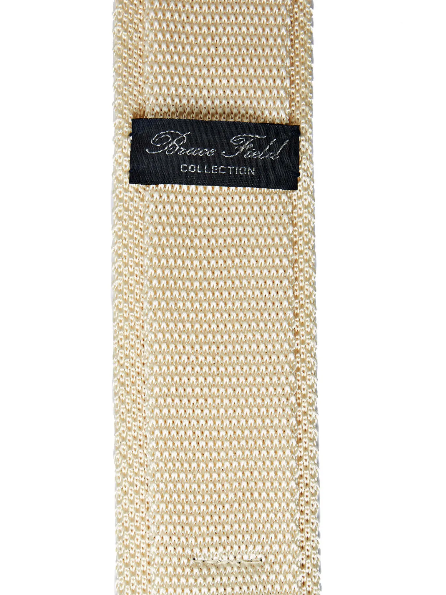 Cravate fine en maille tricot de pure soie