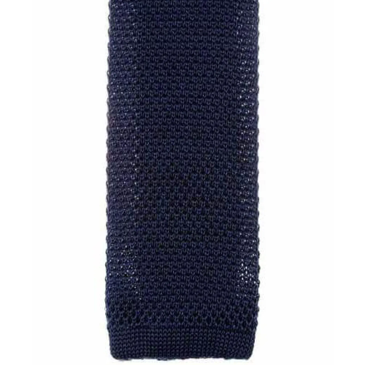 Cravate fine en maille tricot de pure soie