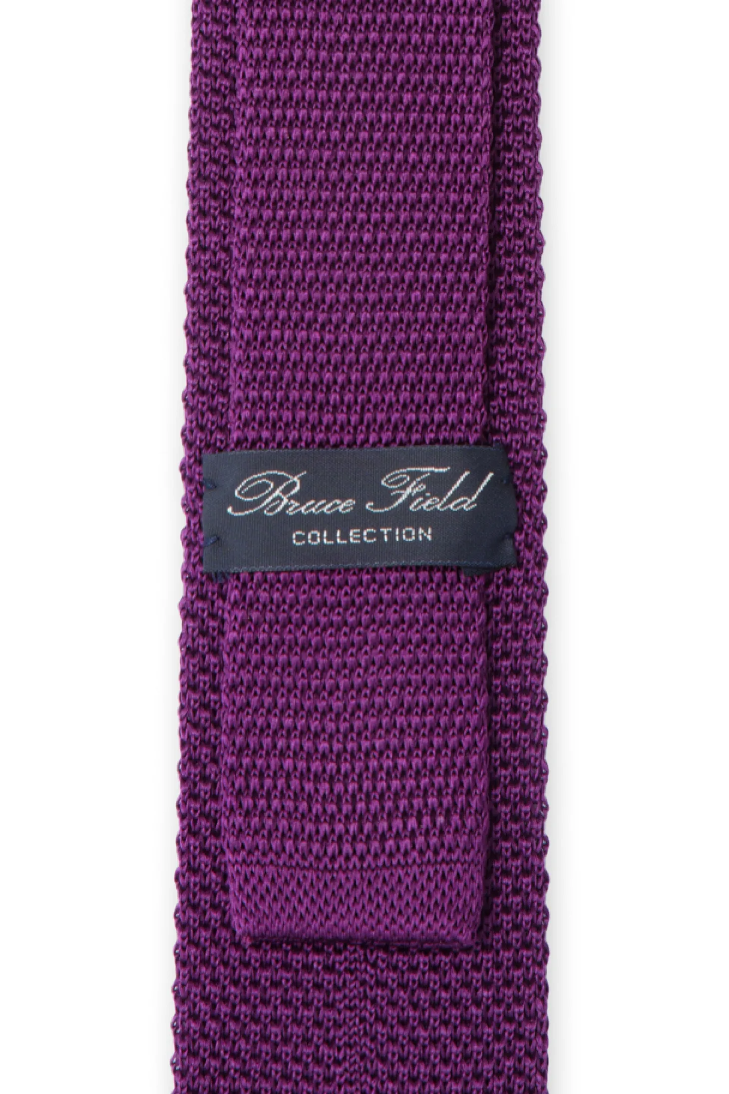 Cravate fine en maille tricot de pure soie