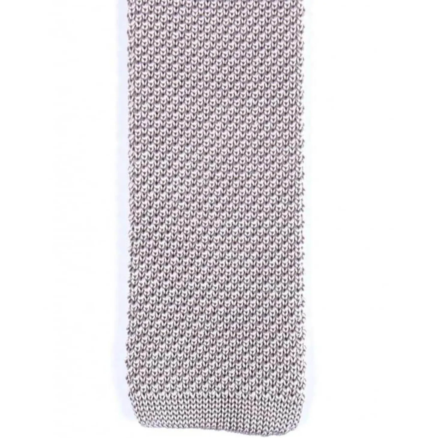 Cravate fine en maille tricot de pure soie