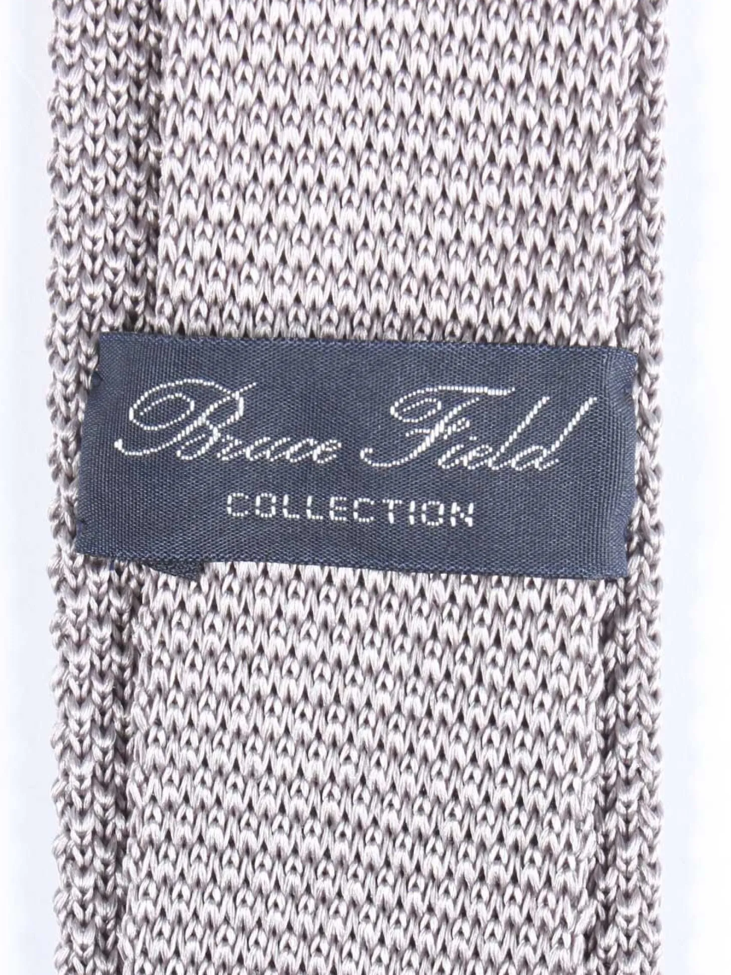 Cravate fine en maille tricot de pure soie