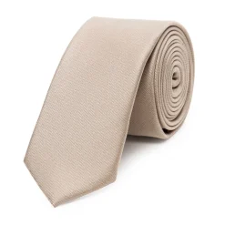 Cravate fine pure soie lisse