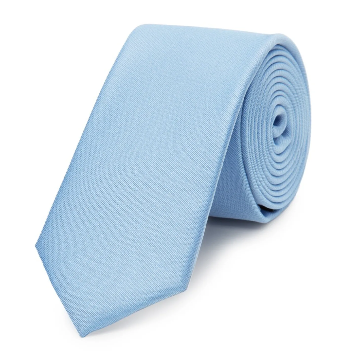 Cravate fine pure soie lisse
