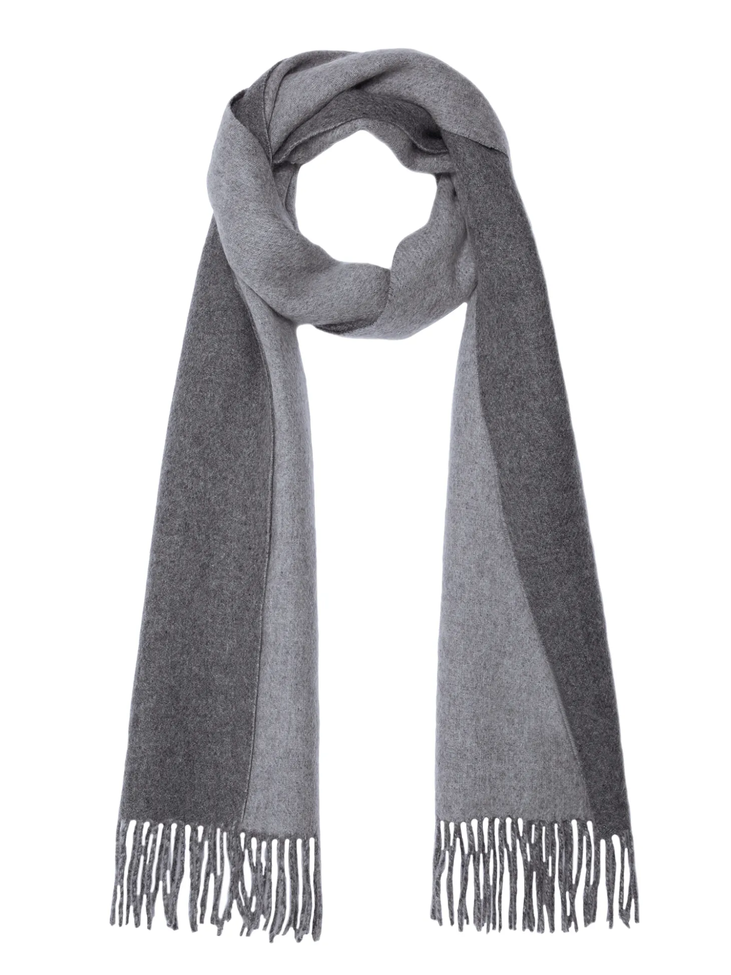 Echarpe 100% cachemire bicolore