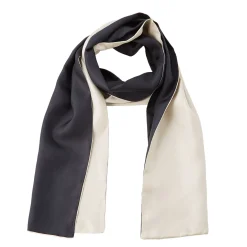 Foulard en pure soie bicolore