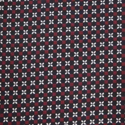 Foulard pure soie à puces et fleurs