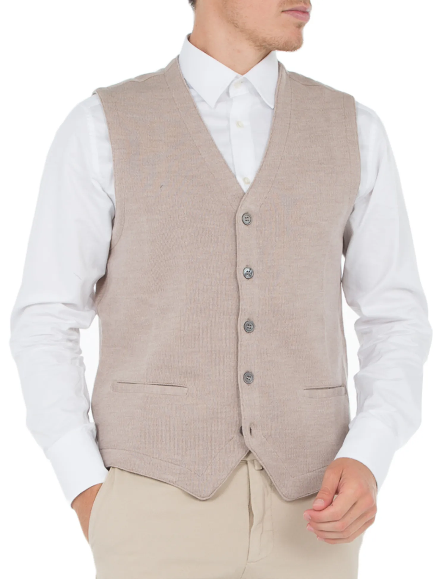 Gilet pure laine mérinos sans manches Vianey