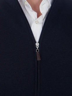 Gilet pure laine Viny mérinos zip