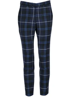 Pantalon ajusté pure laine anglaise tartan Paride