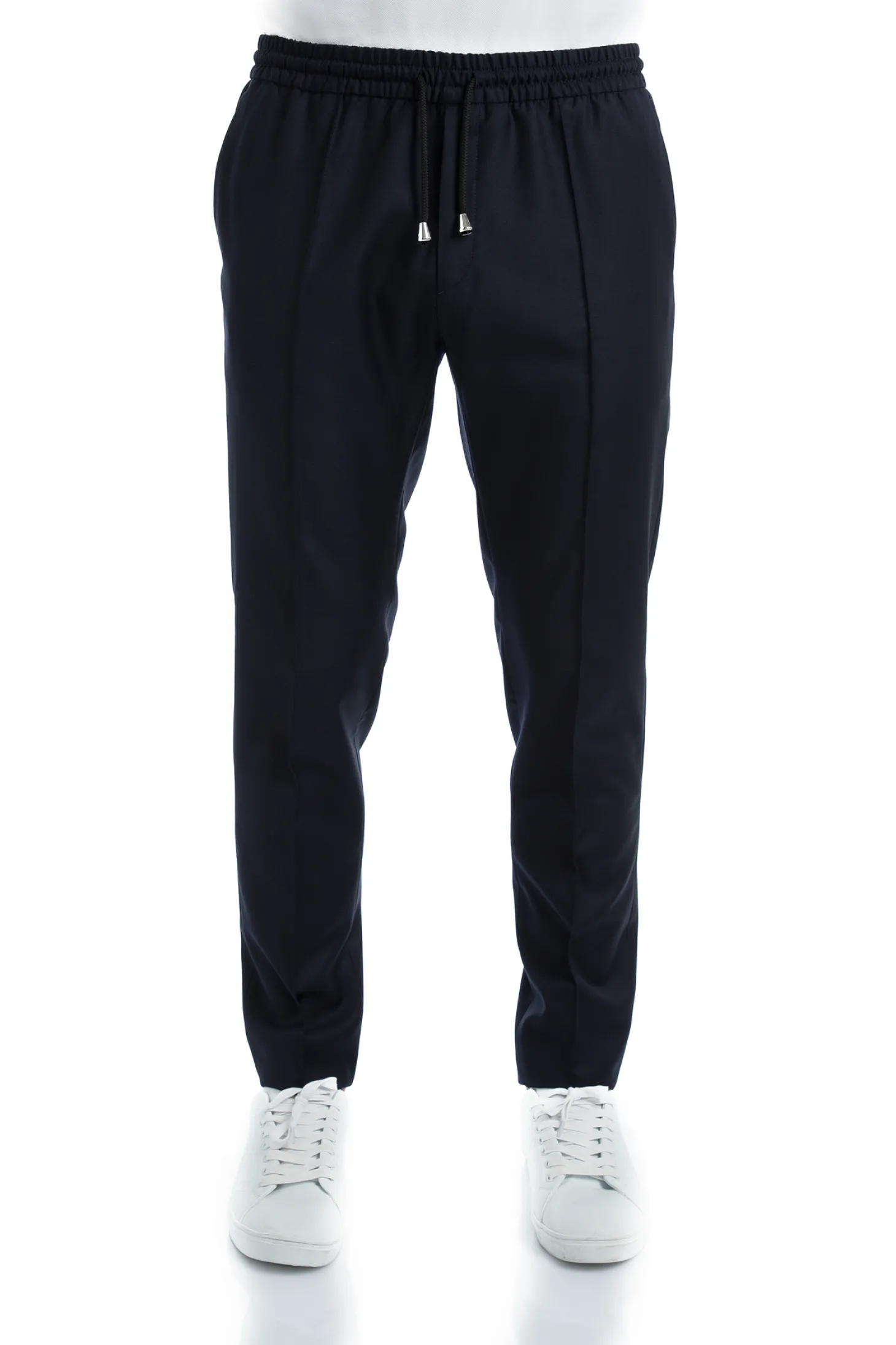 Pantalon Dany fuselé à cordon en pure laine Vitale Barberis Canonico Super 110's