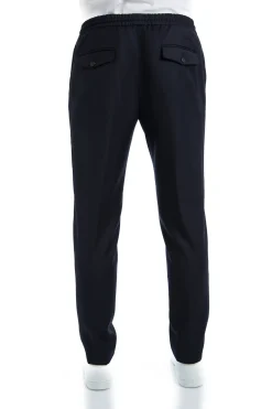 Pantalon Dany fuselé à cordon en pure laine Vitale Barberis Canonico Super 110's