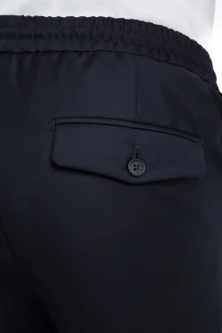 Pantalon Dany fuselé à cordon en pure laine Vitale Barberis Canonico Super 110's