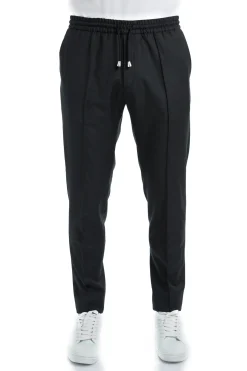 Pantalon Dany fuselé à cordon en pure laine Vitale Barberis Canonico Super 110's