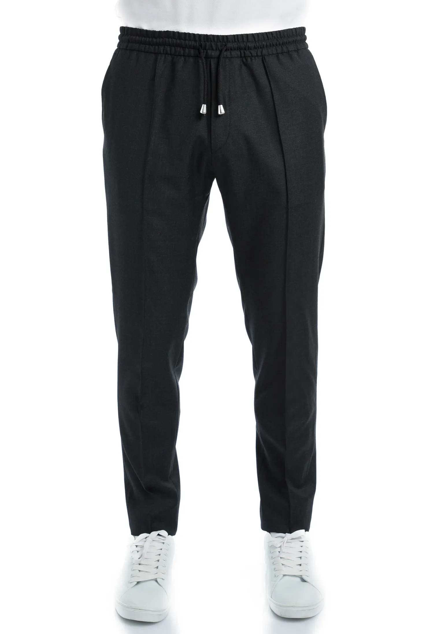 Pantalon Dany fuselé à cordon en pure laine Vitale Barberis Canonico Super 110's
