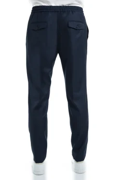 Pantalon Dany fuselé à cordon en pure laine Vitale Barberis Canonico Super 110's