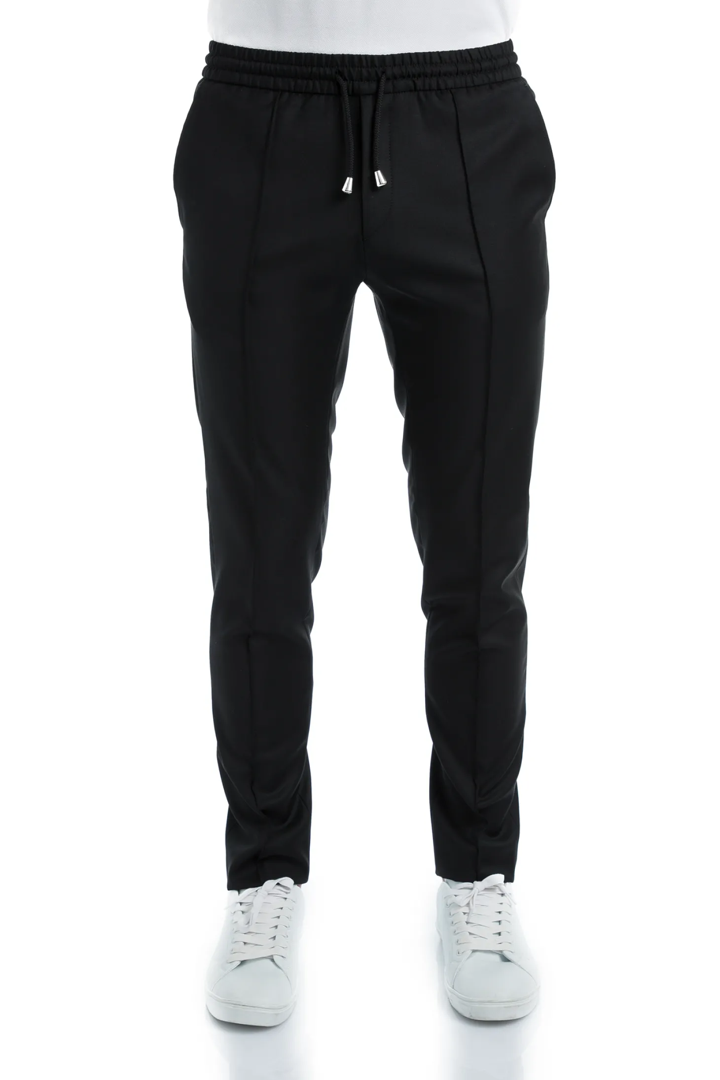 Pantalon Dany fuselé à cordon en pure laine Vitale Barberis Canonico Super 110's