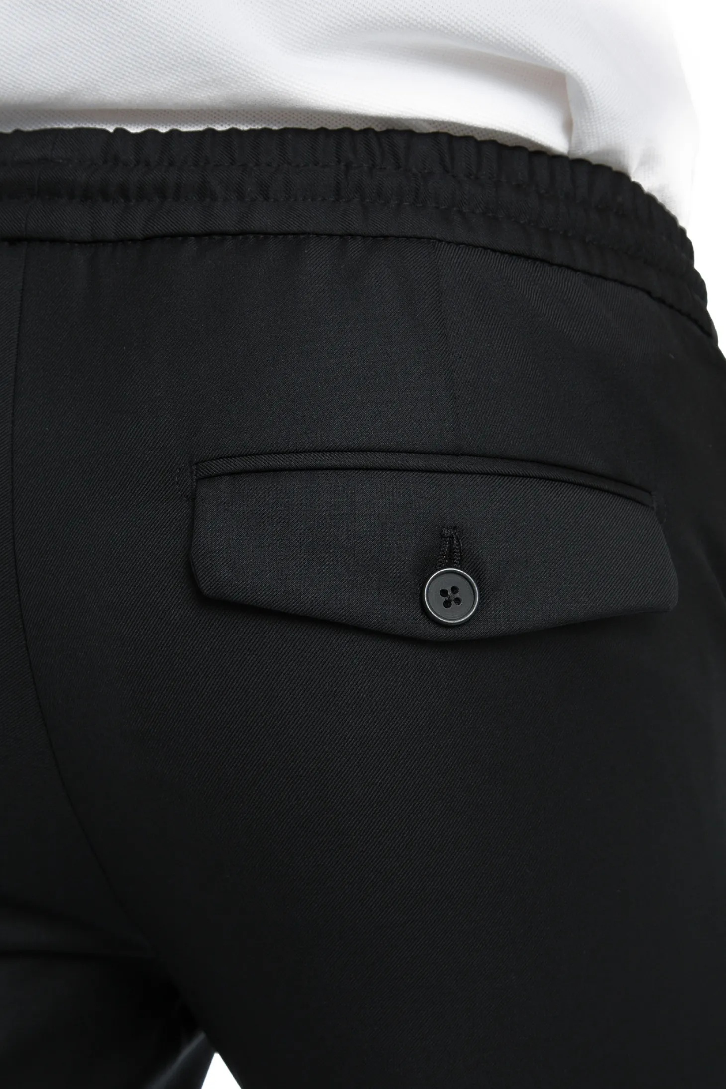 Pantalon Dany fuselé à cordon en pure laine Vitale Barberis Canonico Super 110's