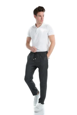 Pantalon Dany fuselé à cordon en pure laine Vitale Barberis Canonico Super 110's