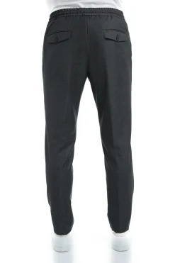 Pantalon Dany fuselé à cordon en pure laine Vitale Barberis Canonico Super 110's