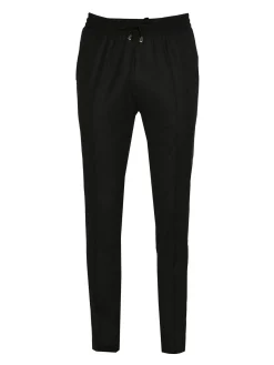 Pantalon Dany fuselé flanelle pure laine à cordon