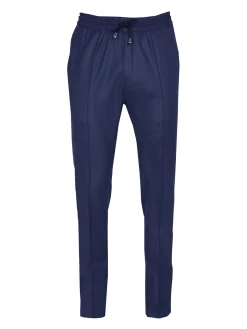Pantalon Dany fuselé flanelle pure laine à cordon