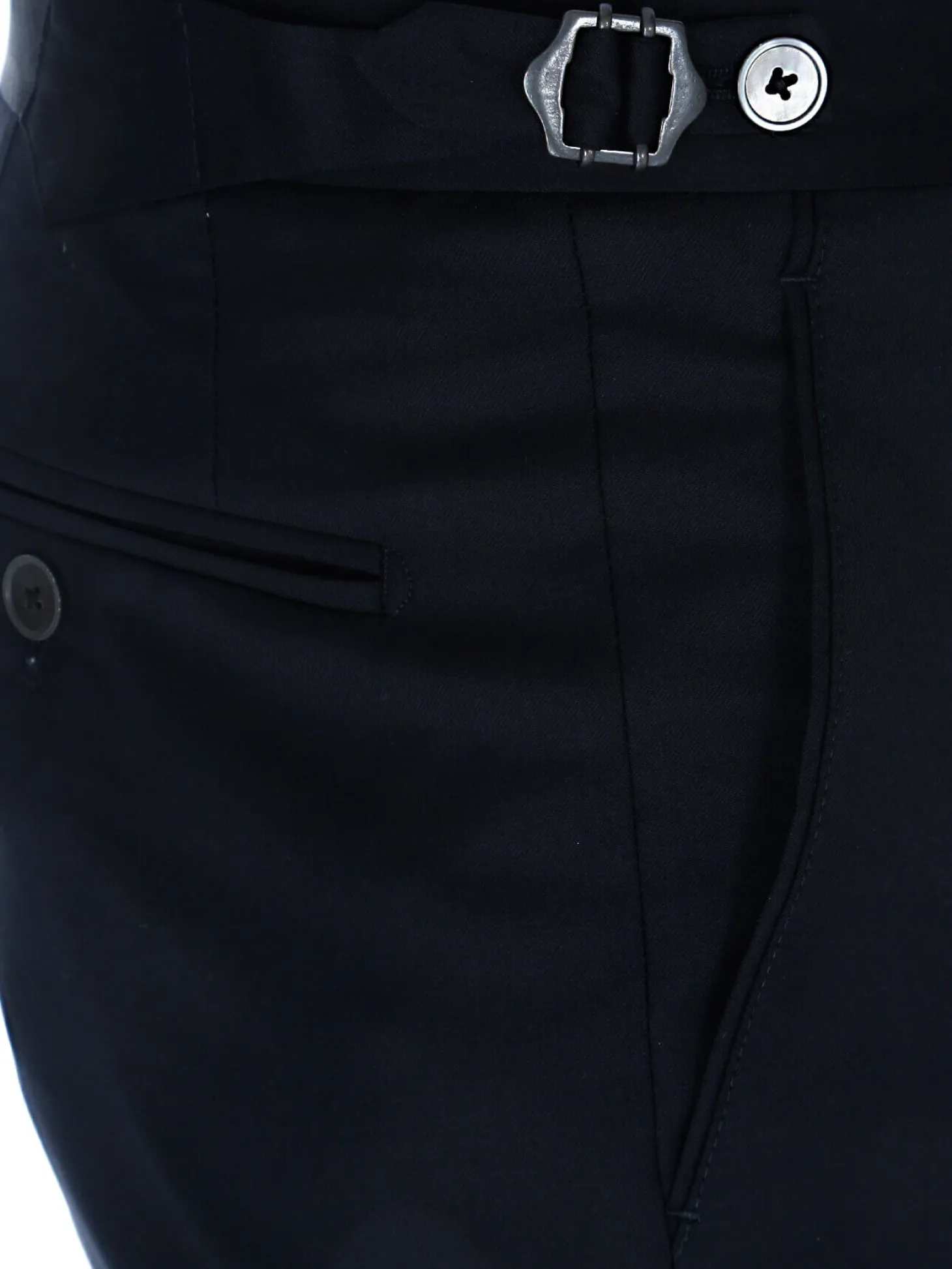 Pantalon homme tour de taille réglable en pure laine Vitale Barberis Canonico