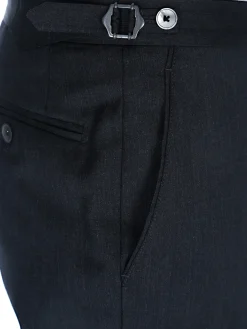 Pantalon homme tour de taille réglable en pure laine Vitale Barberis Canonico