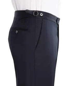 Pantalon homme tour de taille réglable en pure laine Vitale Barberis Canonico
