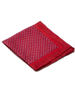 Pochette de costume en pure soie aux motifs fantaisie