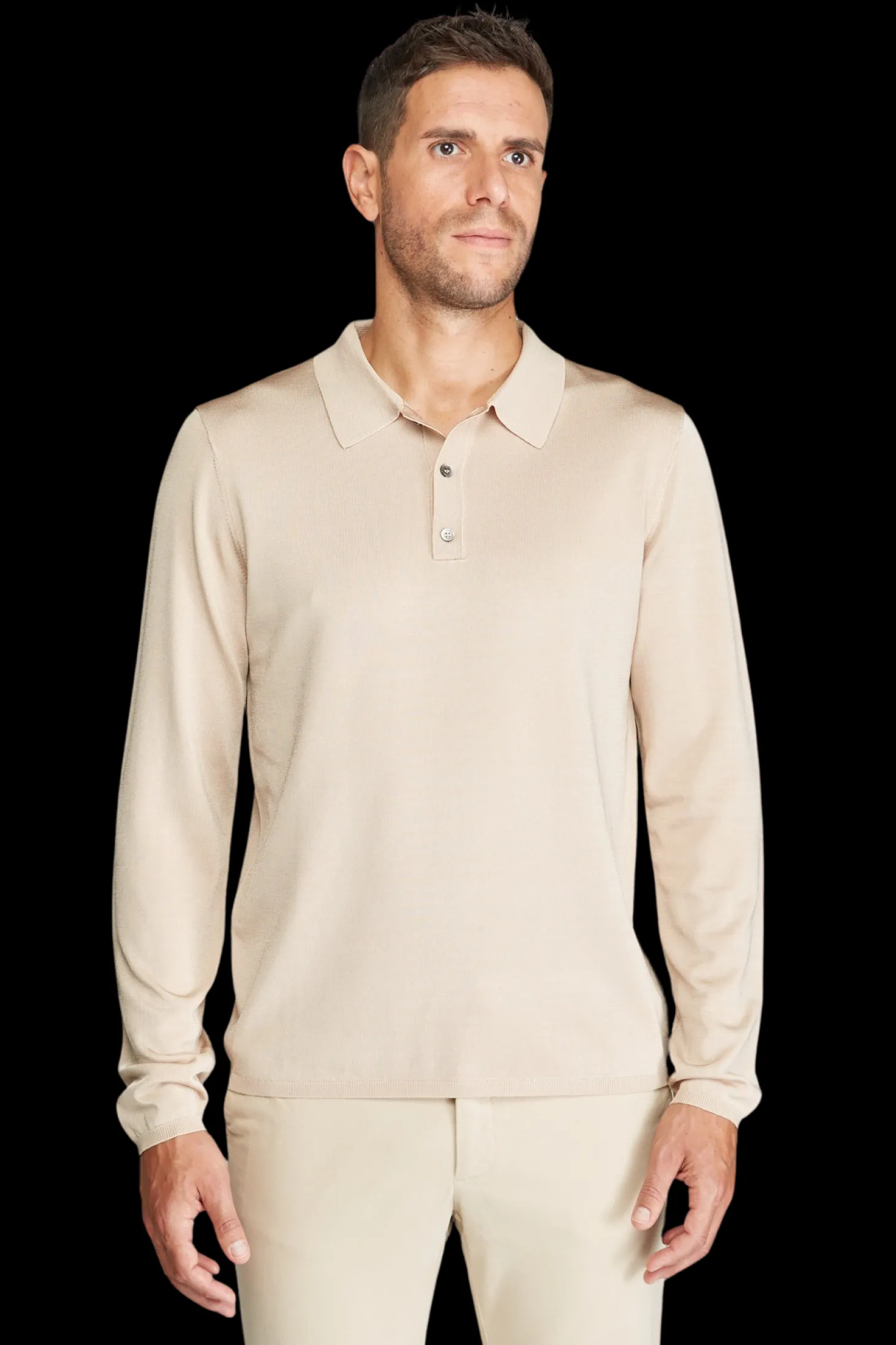 Polo Valerian en viscose manches longues