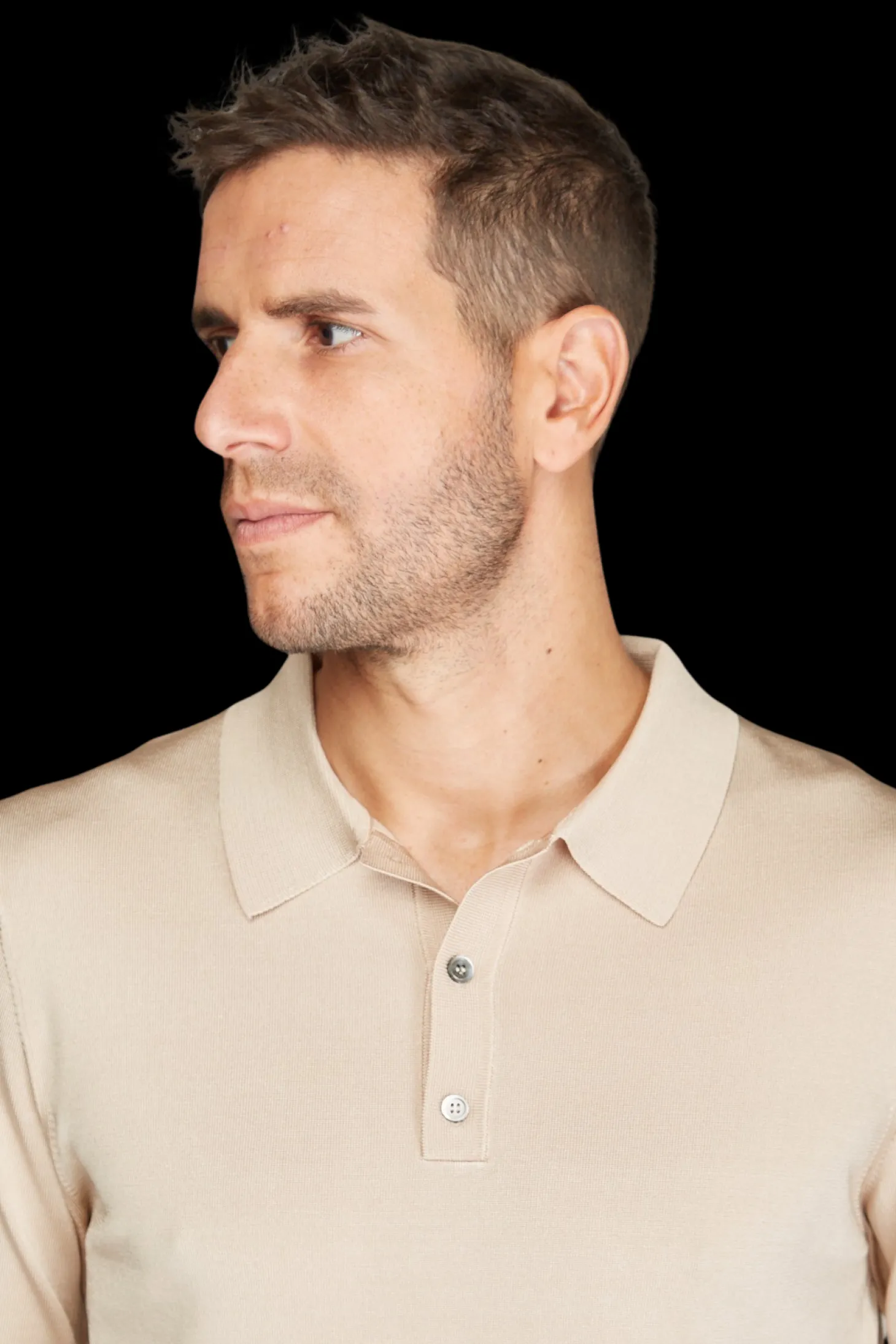 Polo Valerian en viscose manches longues