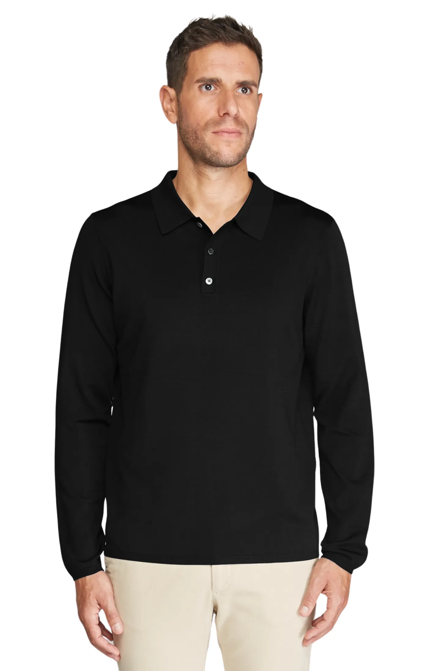 Polo Valerian en viscose manches longues