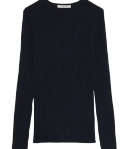Pull col V en pure laine mérinos Venus