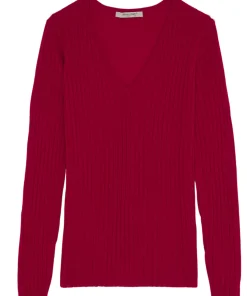 Pull col V en pure laine mérinos Venus