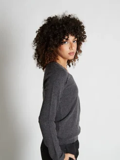 Pull fermme col V en laine et cachemire jauge 12 Maeva