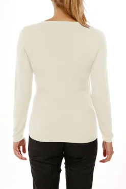 Pull maille Virginie en bambou cachemire col V