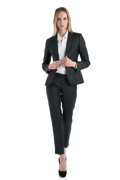 Tailleur cintré pure laine pantalon cigarette Super 110's Vitale Barberis Canonico