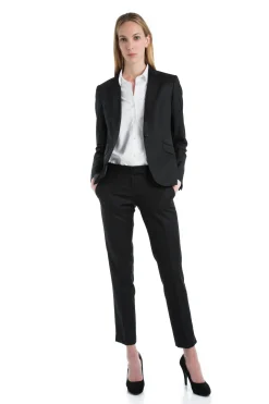 Tailleur cintré pure laine pantalon cigarette Super 110's Vitale Barberis Canonico