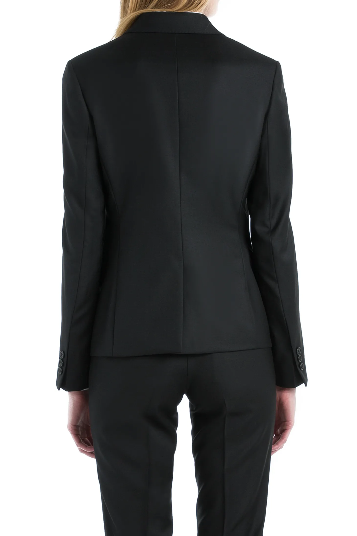 Tailleur cintré pure laine pantalon cigarette Super 110's Vitale Barberis Canonico