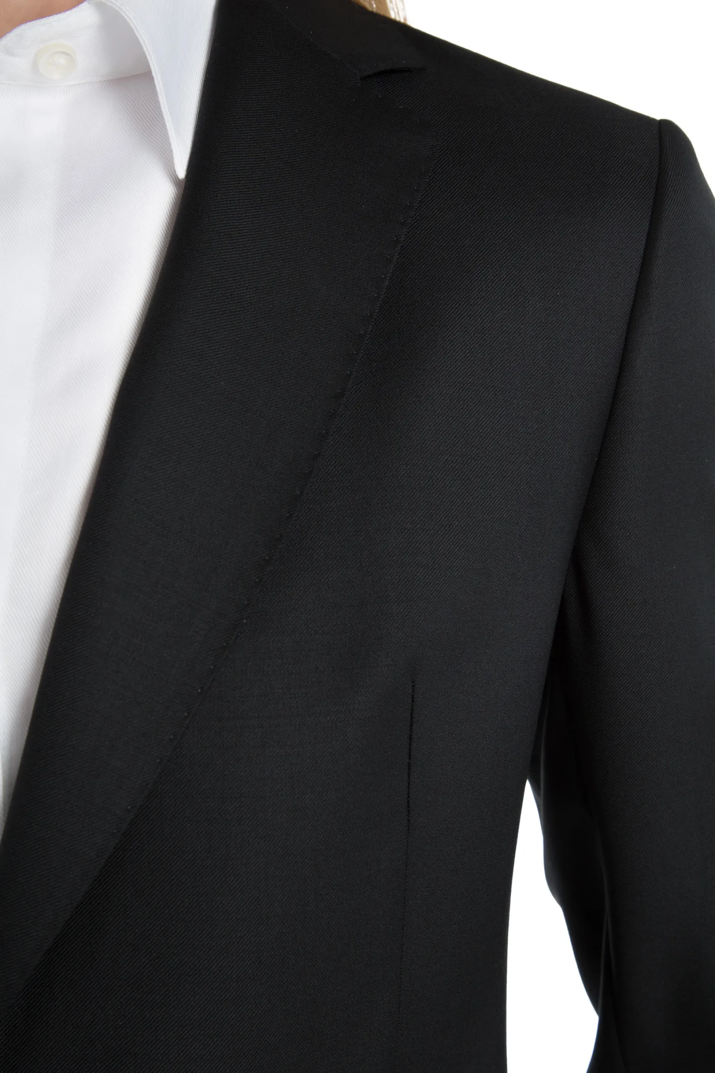 Tailleur cintré pure laine pantalon cigarette Super 110's Vitale Barberis Canonico