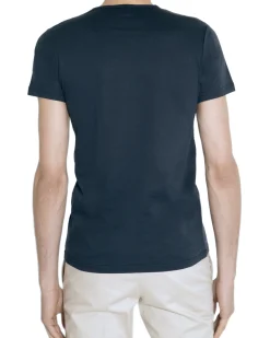 T-shirt Vino en fil d'Écosse col rond