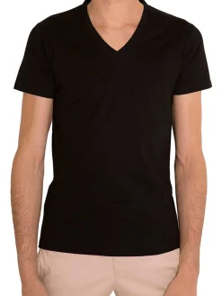 T-shirt Vivien en fil d'Écosse col V