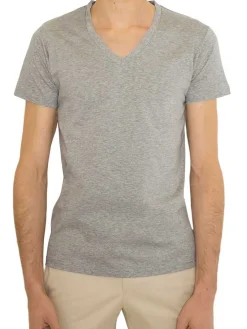 T-shirt Vivien en fil d'Écosse col V