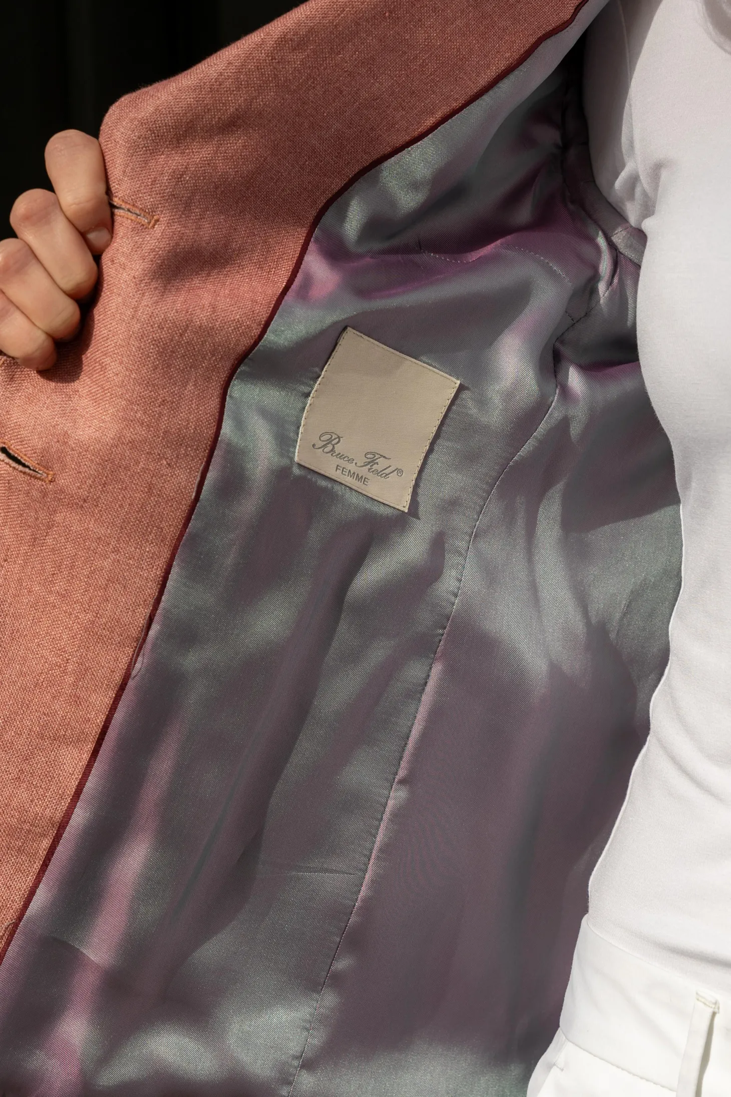 Veste Daniela cintrée en pure lin épais Angelico