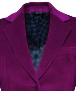 Veste Daniela velours palatine cintrée
