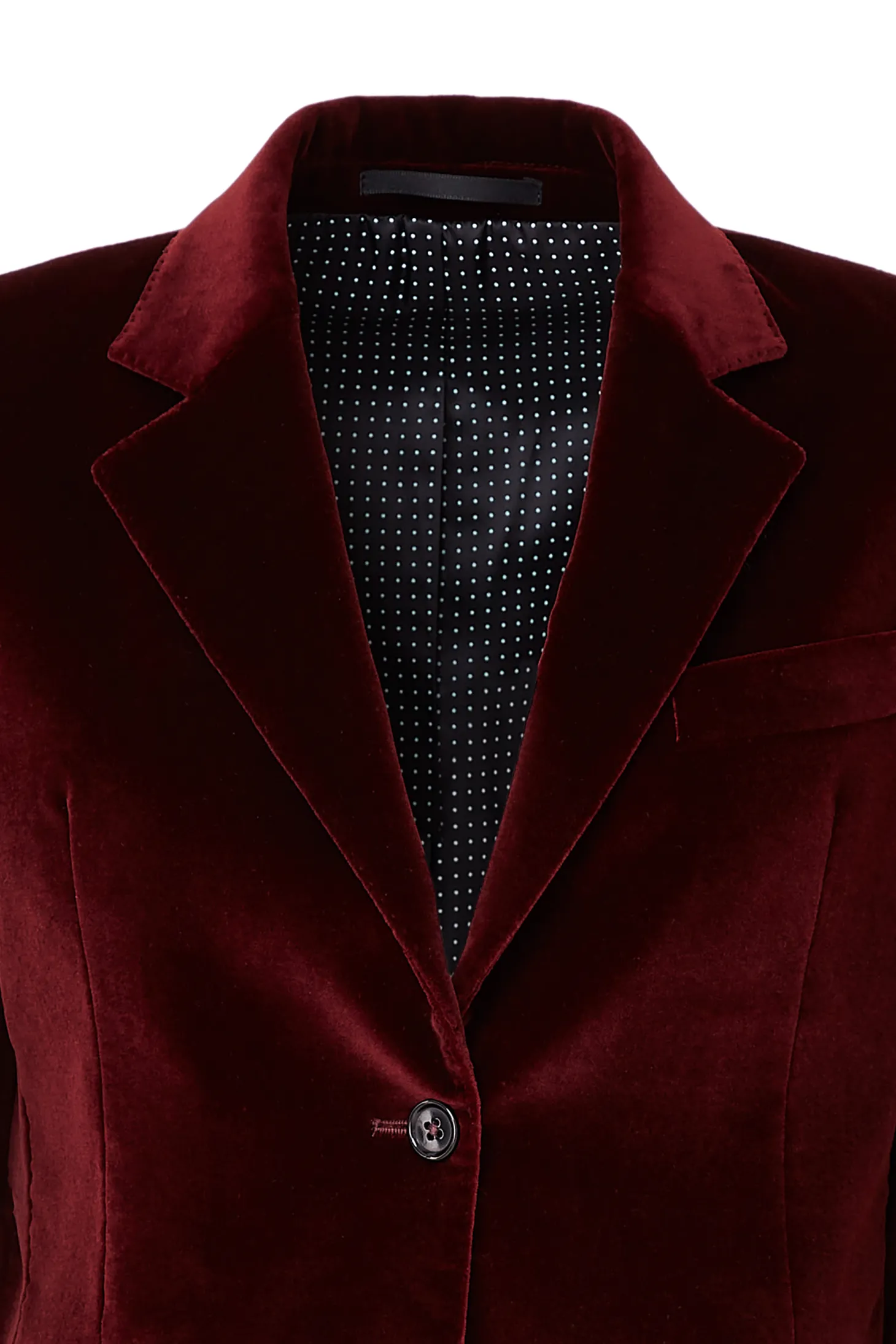 Veste Daniela velours palatine cintrée