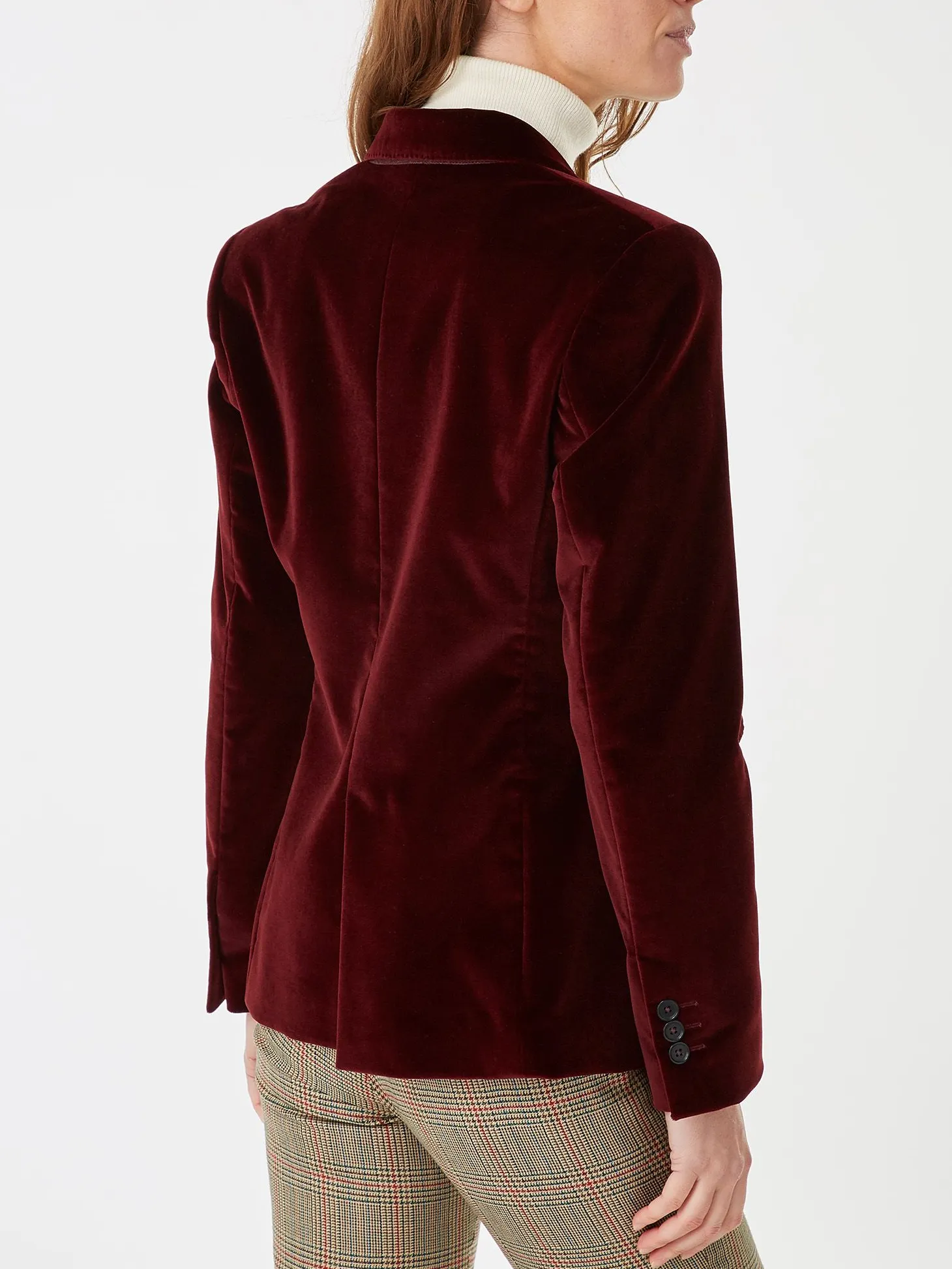 Veste Daniela velours palatine cintrée