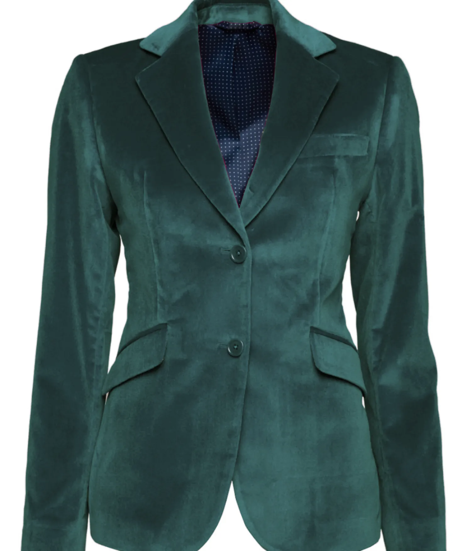 Veste Daniela velours palatine cintrée